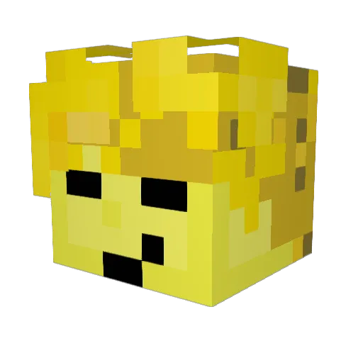 hp197 Minecraft avatar head, 3D render