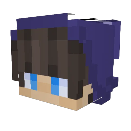 hp2ez Minecraft avatar head, 3D render