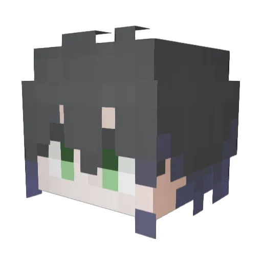 hpcbang Minecraft avatar head, 3D render