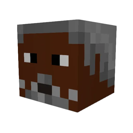 hpfalling4 Minecraft avatar head, 3D render