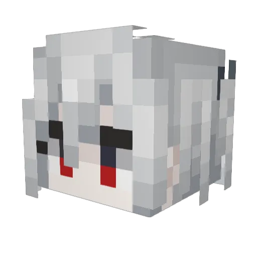 hpfz Minecraft avatar head, 3D render