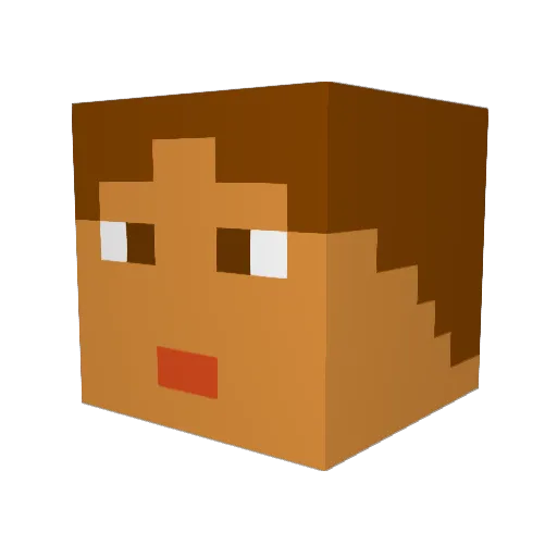 hpggbro Minecraft avatar head, 3D render