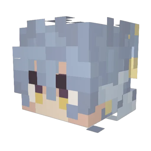 hpinkjet Minecraft avatar head, 3D render