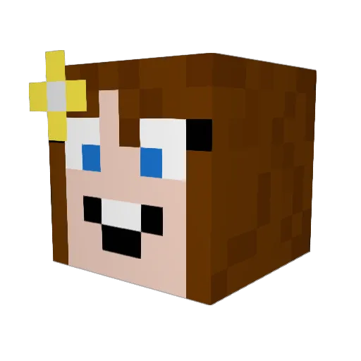 hpmoofrog Minecraft avatar head, 3D render