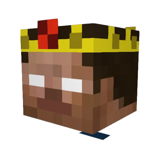 hpqo Minecraft avatar head, 3D render