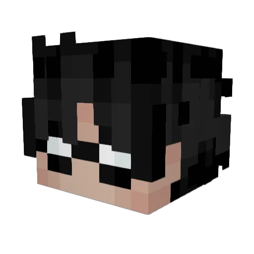 hqkd Minecraft avatar head, 3D render