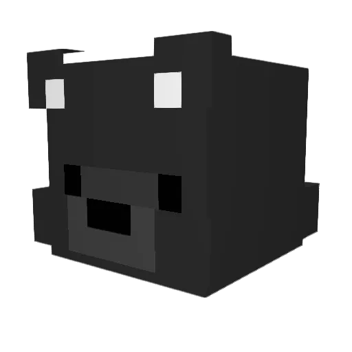 hqpi Minecraft avatar head, 3D render