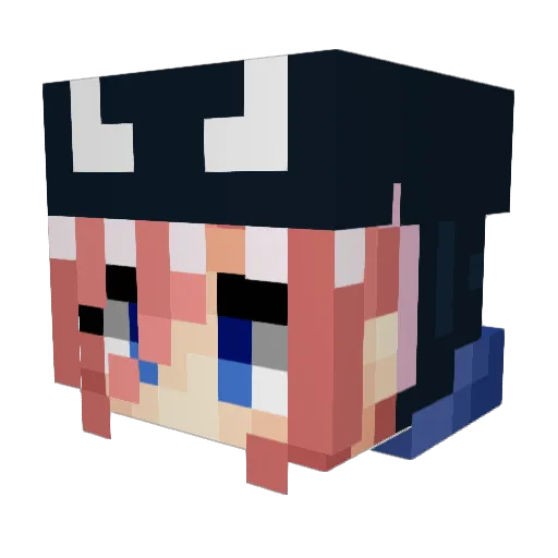 hqtefu1 Minecraft avatar head, 3D render