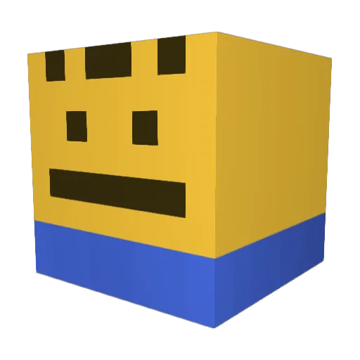 hquru0123 Minecraft avatar head, 3D render