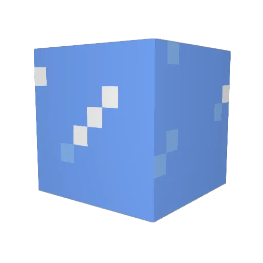hquw Minecraft avatar head, 3D render