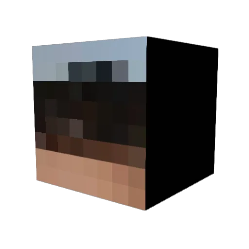 hqwn Minecraft avatar head, 3D render