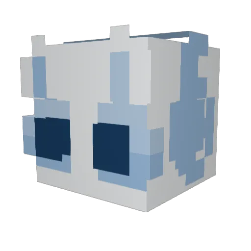 hray9 Minecraft avatar head, 3D render