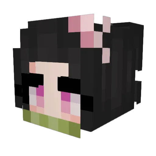 hrbvk Minecraft avatar head, 3D render