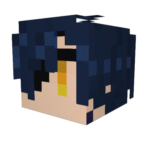 hrchk03 Minecraft avatar head, 3D render