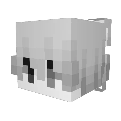 hrdm Minecraft avatar head, 3D render
