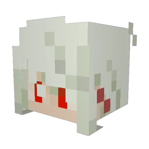 hrdstk Minecraft avatar head, 3D render