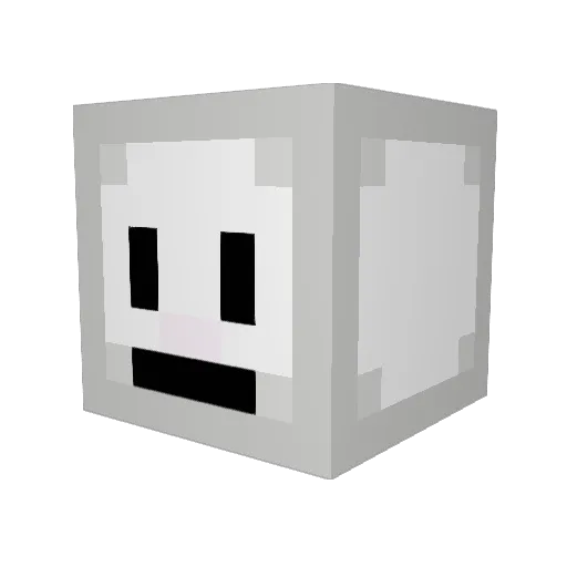 hristoo Minecraft avatar head, 3D render