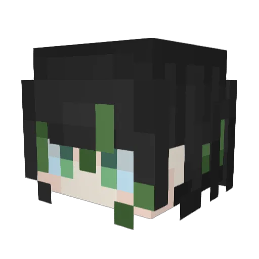 hrm0810 Minecraft avatar head, 3D render