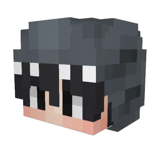 hrmnia Minecraft avatar head, 3D render