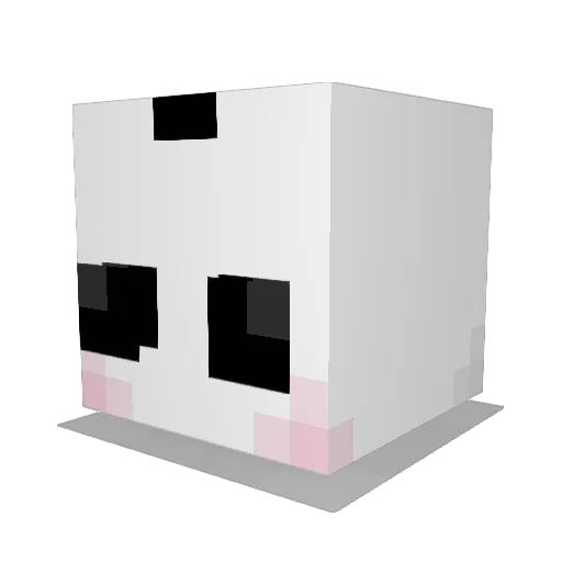 hrnmilan Minecraft avatar head, 3D render