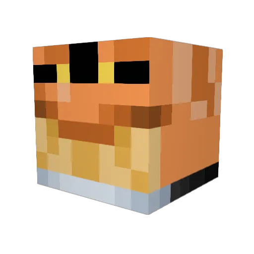 hrpes Minecraft avatar head, 3D render