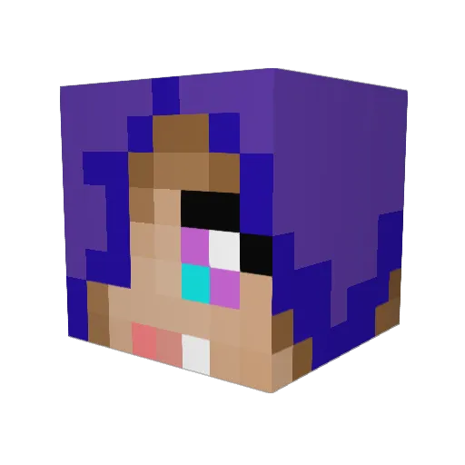 hrrjimi Minecraft avatar head, 3D render