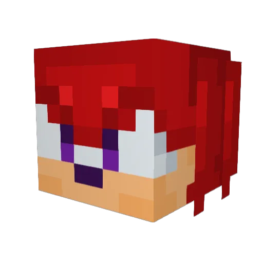 hrtz777 Minecraft avatar head, 3D render