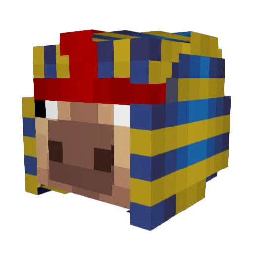 hrushik7 Minecraft avatar head, 3D render