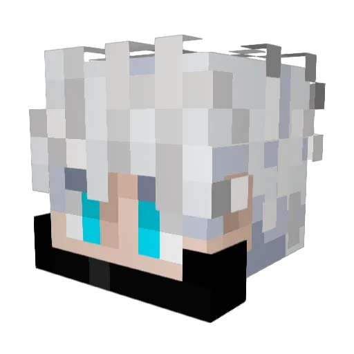hsNoRA Minecraft avatar head, 3D render