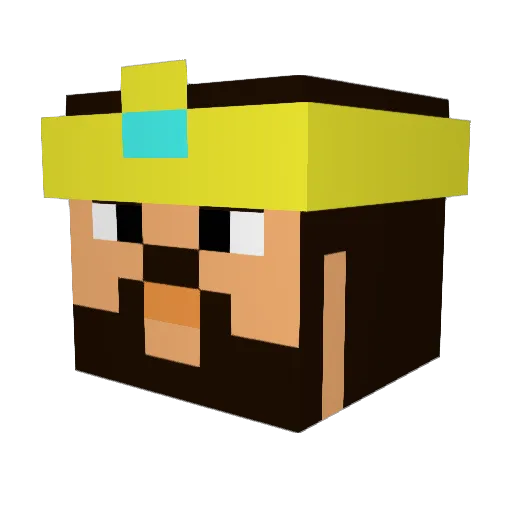 hsc616 Minecraft avatar head, 3D render