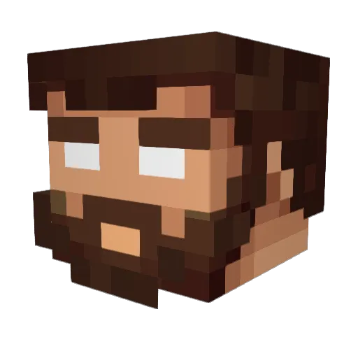hsen20 Minecraft avatar head, 3D render