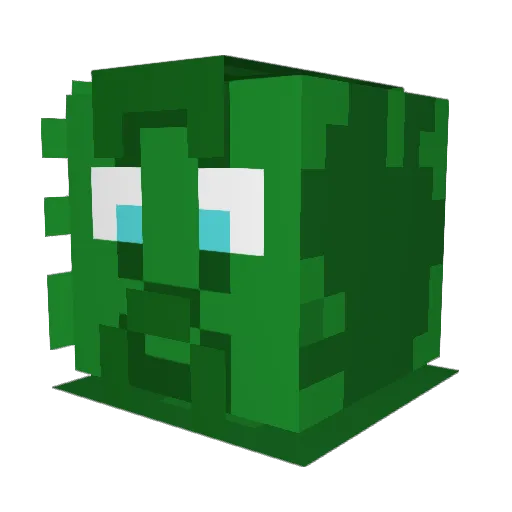 hshissias Minecraft avatar head, 3D render