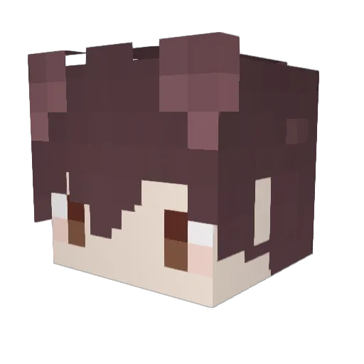 hsien120 Minecraft avatar head, 3D render
