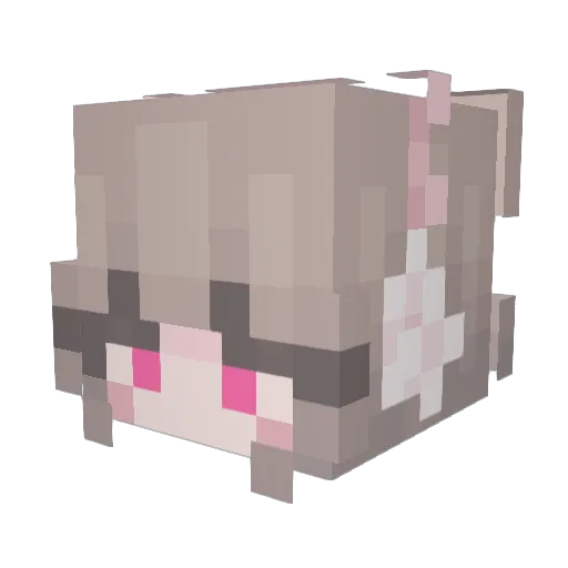 hsingg Minecraft avatar head, 3D render