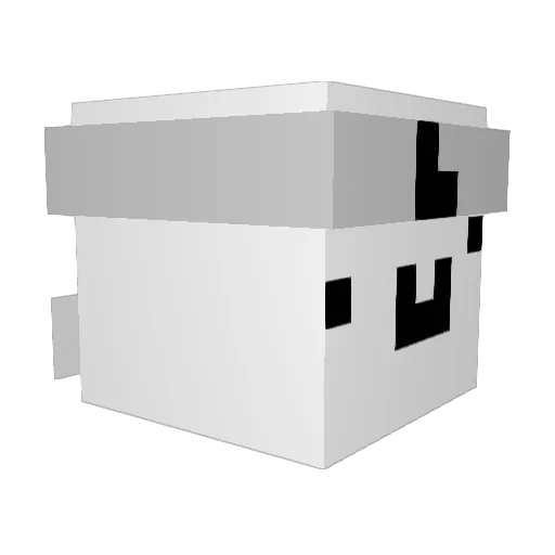 hsknFH Minecraft avatar head, 3D render