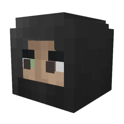 hsowens Minecraft avatar head, 3D render