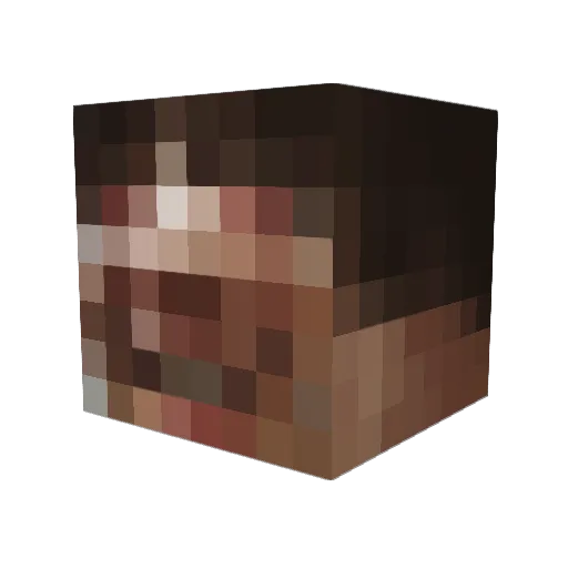 hsrSaMa Minecraft avatar head, 3D render