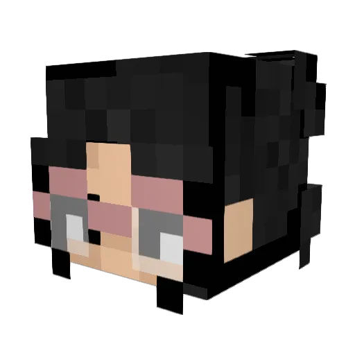 hstine Minecraft avatar head, 3D render
