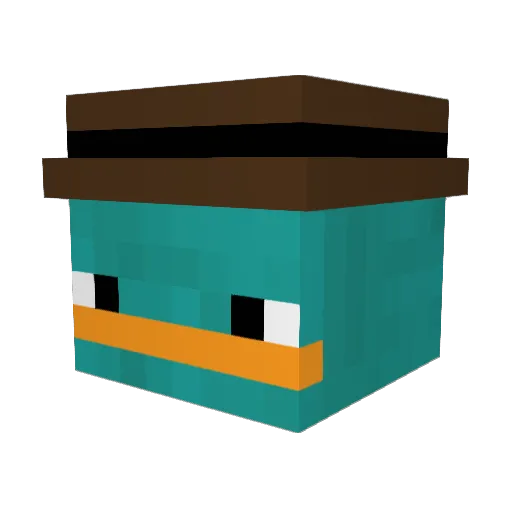 hsuan_ Minecraft avatar head, 3D render