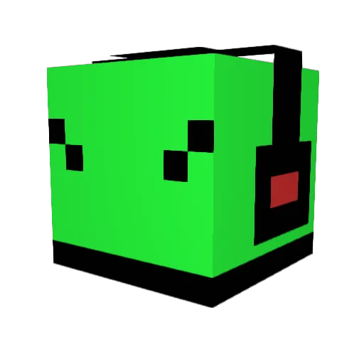 hsyy Minecraft avatar head, 3D render