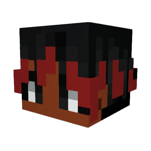 ht3testlarpers Minecraft avatar head, 3D render