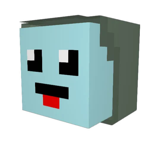 htandersen Minecraft avatar head, 3D render