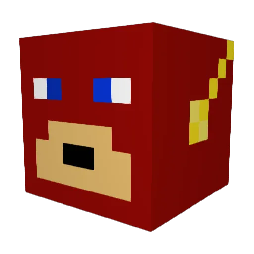 hteibel Minecraft avatar head, 3D render