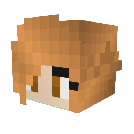 htesam Minecraft avatar head, 3D render