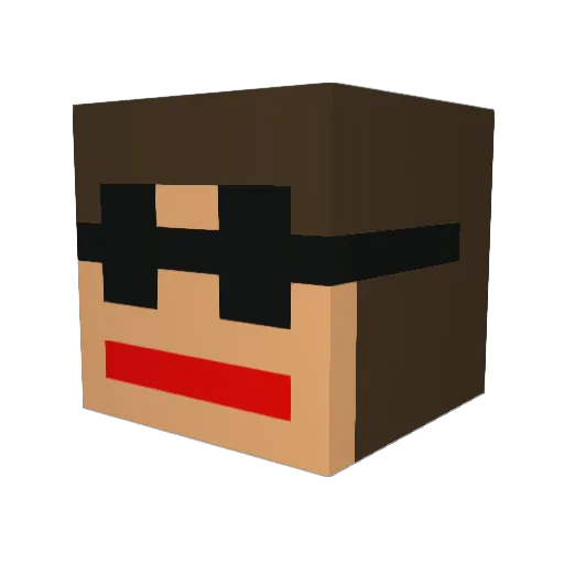 htk99 Minecraft avatar head, 3D render