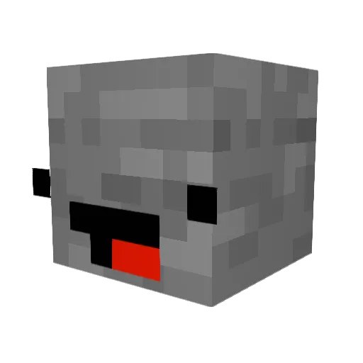 htkls Minecraft avatar head, 3D render