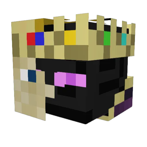 htl4etS Minecraft avatar head, 3D render