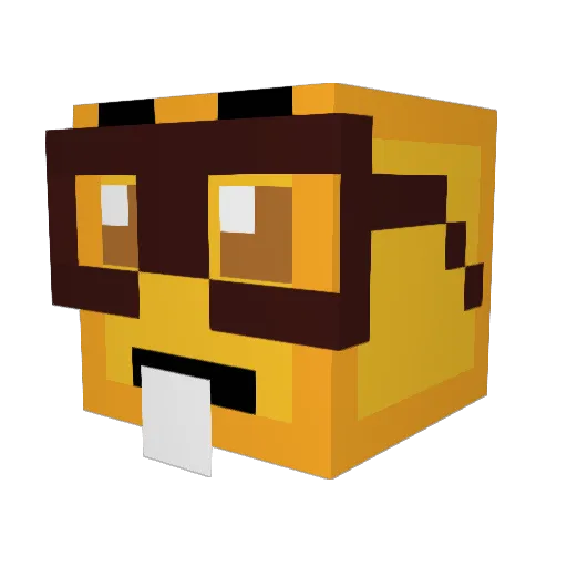 htomfoolery Minecraft avatar head, 3D render