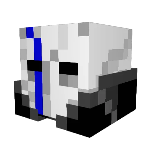 htreziok Minecraft avatar head, 3D render