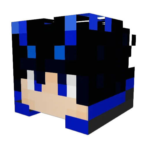 htrn2333 Minecraft avatar head, 3D render